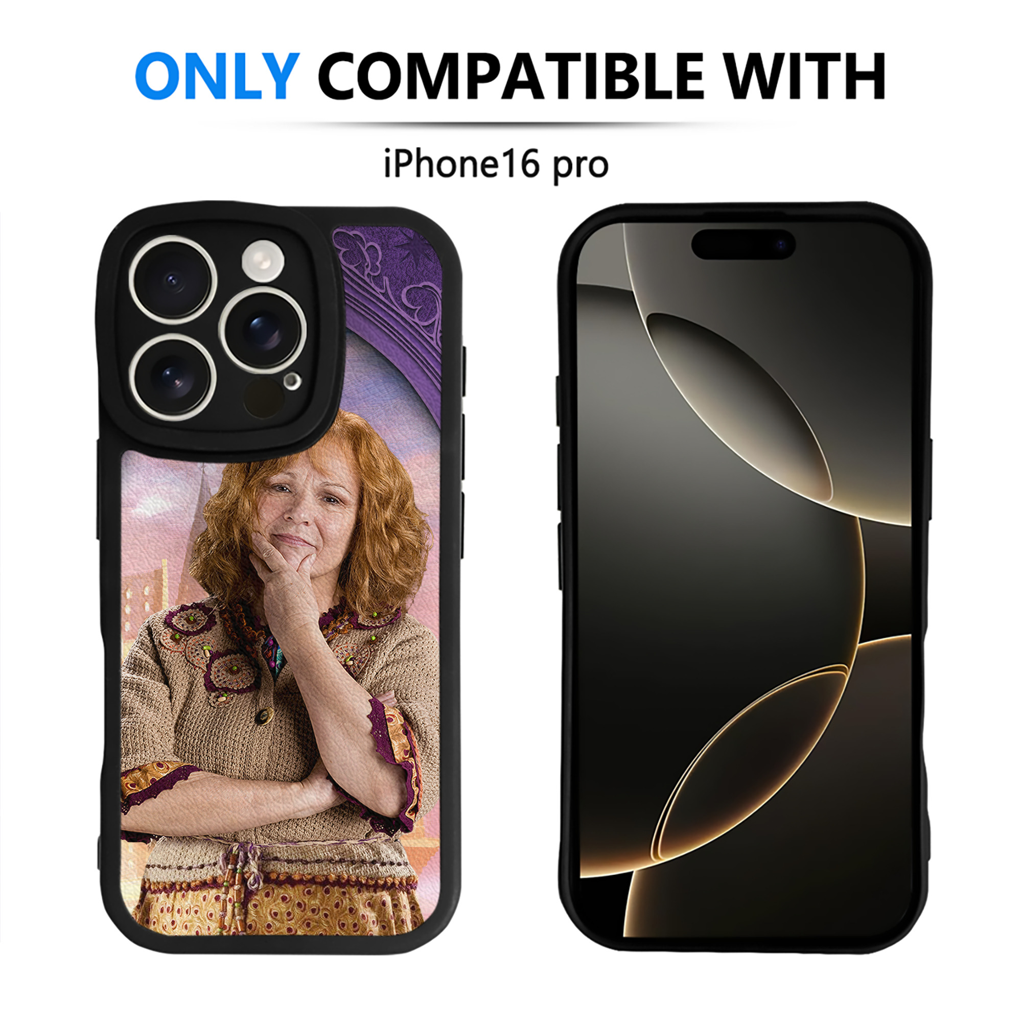 （画像用） Harry Potter ハリー・ポッターシリーズ 【iPhone 16シリーズ対応】シリコンスマホケース（レザー調） 材質：シリコン